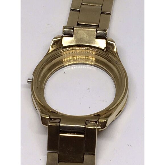 Authentic Fossil Watch Parts Links Case Band 18mm Stainless Steel Gold A676 - Picture 11 of 12